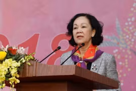Bà Trương Thị Mai, Trưởng Ban Dân vận Trung ương. (Ảnh: Phương Hoa/TTXVN)