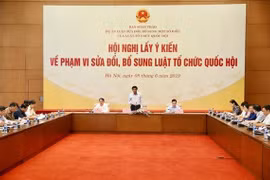 Tổng Thư ký, Chủ nhiệm Văn phòng Quốc hội Nguyễn Hạnh Phúc phát biểu khai mạc hội nghị. (Ảnh: Dương Giang/TTXVN)