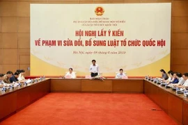 Tổng Thư ký, Chủ nhiệm Văn phòng Quốc hội Nguyễn Hạnh Phúc phát biểu khai mạc hội nghị. (Ảnh: Dương Giang/TTXVN)