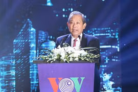 Phó Thủ tướng Thường trực Chính phủ Trương Hòa Bình phát biểu tại buổi lễ. (Ảnh: Doãn Tấn/TTXVN)