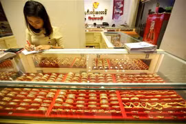 Một cửa hàng kim hoàn ở Yangon, Myanmar. (Nguồn: THX/TTXVN)