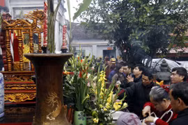 Dâng hương tại lễ hội Đền Trần 2014. (Ảnh: Anh Tuấn/TTXVN) 
