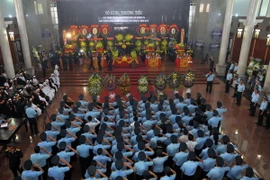 Lễ tang các sỹ quan, quân nhân hy sinh trong vụ rơi trực thăng