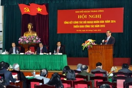 Hội nghị triển khai công tác đối ngoại nhân dân năm 2015