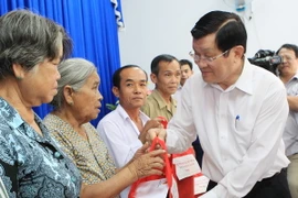 Chủ tịch nước Trương Tấn Sang thăm và làm việc tại An Giang