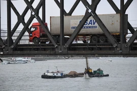 Cây cầu Hữu Nghị nối giữa thành phố Đan Đông của Trung Quốc và thị trấn Sinuiju của Triều Tiên. (Nguồn: AFP/TTXVN)