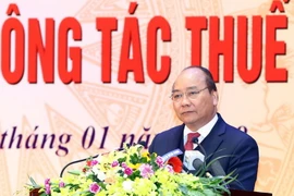 Thủ tướng Nguyễn Xuân Phúc phát biểu chỉ đạo. (Ảnh: Thống Nhất/TTXVN)
