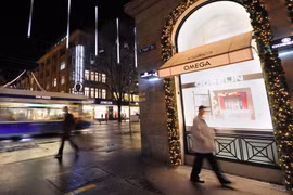 Trên một đường phố ở Zurich, Thụy Sĩ. (Nguồn: AFP/TTXVN)