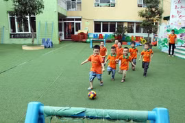 Học sinh một trường mầm non ở Hà Nội. (Nguồn: TTXVN)