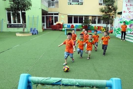 Học sinh một trường mầm non ở Hà Nội. (Nguồn: TTXVN)