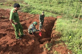 Một vụ hủy nổ bom ở Đắk Nông. (Nguồn: TTXVN)