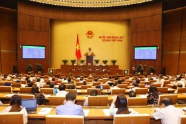Quốc hội thông qua toàn văn Luật Quốc phòng sửa đổi. (Ảnh: Phương Hoa/TTXVN)