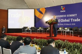 Ông Trần Quốc Khánh, Thứ trưởng Bộ Công Thương Việt Nam phát biểu tại phiên thảo luận chuyên đề 'GMS và Thương mại toàn cầu.' (Ảnh: TTXVN)