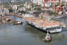 Tàu sân bay Vikrant do Ấn Độ tự sản xuất. (Nguồn: MoD)