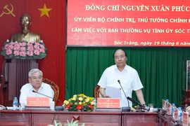 Thủ tướng Nguyễn Xuân Phúc phát biểu tại buổi làm việc. (Ảnh: Thống Nhất/TTXVN) 