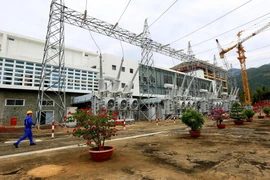 Một góc Nhà máy thủy điện Đa Nhim - một trong những nhà máy thủy điện đạt hiệu suất phát điện cao nhất cả nước. (Ảnh: Ngọc Hà/TTXVN)