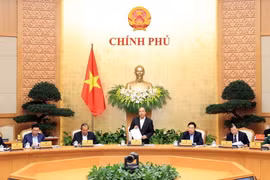 Thủ tướng Nguyễn Xuân Phúc chủ trì Phiên họp Chính phủ thường kỳ tháng 2 năm 2018. (Nguồn: TTXVN)