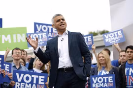 Thị trưởng thành phố London Sadiq Khan. (Nguồn: Getty Images)
