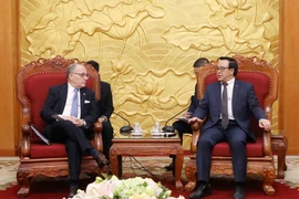 Trưởng Ban Đối ngoại Trung ương Hoàng Bình Quân tiếp Bộ trưởng Ngoại giao Cộng hòa Argentina Jorge Faurie thăm chính thức Việt Nam. (Ảnh: Phương Hoa/TTXVN)