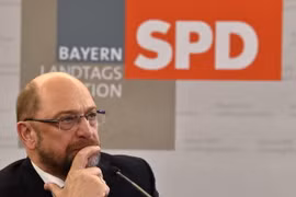 Lãnh đạo SPD Martin Schulz trong cuộc họp báo với sau một hội nghị tại Irsee, miền Nam nước Đức. (Nguồn: AFP/TTXVN)