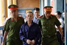 Bị cáo Nguyễn Thọ tại phiên tòa phúc thẩm. (Ảnh: Thành Chung/TTXVN)