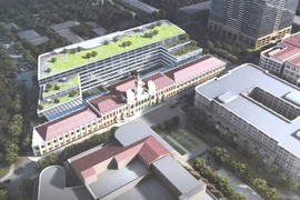 Phối cảnh dự án nâng cấp, mở rộng trụ sở HĐND, UBND Thành phố Hồ Chí Minh. (Ảnh: Trần Xuân Tình/TTXVN)