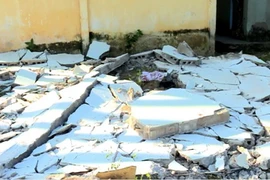 Hiện trường vụ tai nạn. (Ảnh: Lê Thúy Hằng/TTXVN)