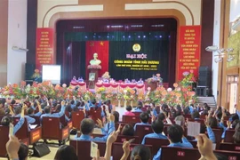 Quang cảnh một đại hội công đoàn ở địa phương. (Nguồn: TTXVN)