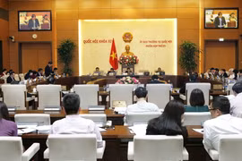 Ủy ban Thường vụ Quốc hội tiếp tục Phiên họp thứ 23 với nội dung: thảo luận, cho ý kiến về dự án Luật Trồng trọt. (Ảnh: Văn Điệp/TTXVN)
