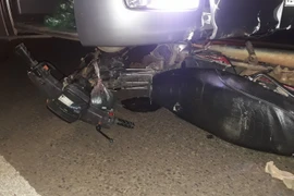 Hiện trường vụ tai nạn. (Ảnh: Đậu Tất Thành/TTXVN)