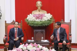 Ông Trần Cẩm Tú, Bí Thư Trung ương Đảng, Chủ nhiệm Ủy ban Kiểm tra Trung ương tiếp ông Bounthong Chithmany, Ủy viên Bộ Chính trị, Bí thư Trung ương Đảng, Phó Thủ tướng Chính phủ, Chủ nhiệm Ủy ban Kiểm tra Trung ương, Trưởng Ban phòng, chống tham nhũng Tru