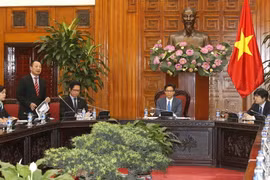 Quang cảnh buổi tiếp. (Ảnh: Văn Điệp/TTXVN)