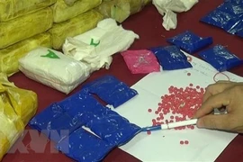 Tang vật một vụ án ma túy. (Ảnh minh họa. Nguồn: TTXVN)