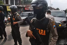 Cảnh sát Indonesia. (Nguồn: AFP)