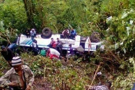 Hiện trường vụ tai nạn. (Nguồn: Newindianexpress)