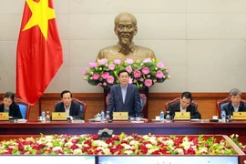 Phó Thủ tướng Vương Đình Huệ phát biểu tại hội nghị. (Ảnh: An Đăng/TTXVN)