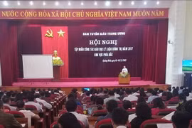 Một hội nghị tập huấn công tác lý luận chính trị năm 2017. (Ảnh minh họa. Nguồn: TTXVN)