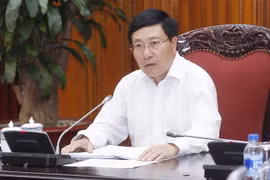 Phó Thủ tướng, Bộ trưởng Bộ Ngoại giao Phạm Bình Minh phát biểu. (Ảnh: Lâm Khánh/TTXVN)