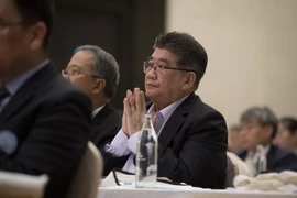  Tổng Thư ký đảng Pheu Thai Phumtham Wechayachai tại cuộc họp các chính đảng ở Bangkok, Thái Lan ngày 28/3. (Nguồn: AFP/TTXVN)