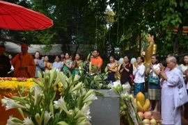 Lễ mừng Phật Đản 2016 tại chùa Phật Tích. (Ảnh: Nguyễn Chiến/Vietnam+)