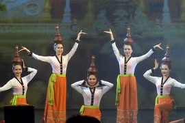 Một tiết mục của đờn Việt Nam tại Festival. (Ảnh: Quang Vinh/Vietnam+)