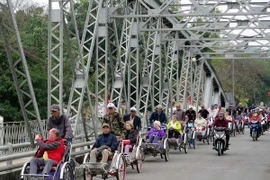 Xích lô Huế. (Ảnh: Quốc Việt/Vietnam+)