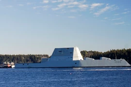 Tàu DDG 1.000 Zumwalt. (Nguồn: EPA/TTXVN)