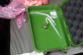 Các tang vật được lực lượng Công an Bắc Giang kiểm tra, thu giữ. (Ảnh: Việt Hùng/TTXVN)