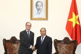 Thủ tướng Nguyễn Xuân Phúc tiếp Đại sứ Cộng hoà Áo Thomas Loidl nhân kết thúc nhiệm kỳ công tác tại Việt Nam. (Ảnh: Thống Nhất/TTXVN)