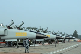 Máy bay chiến đấu JH-7A. (Nguồn: THX/TTXVN)