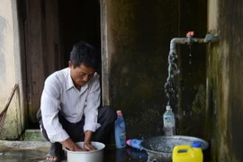 Gần 1.500 nhân khẩu sử dụng nước từ Trạm cấp nước tập trung xã Đức Xuyên. (Ảnh: Hưng Thịnh/TTXVN)