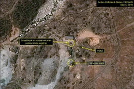 Bãi thử hạt nhân Punggye-ri của Triều Tiên. (Nguồn: Reuters/TTXVN)