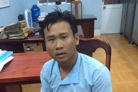 Đối tượng Trần Thanh My tại cơ quan Công an trưa 21/9. (Ảnh: Huỳnh Thế Anh/ TTXVN)