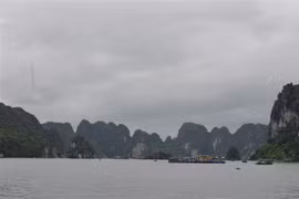 Tàu thuyền trên Vịnh Hạ Long. (Ảnh minh họa: Thanh Vân/TTXVN)